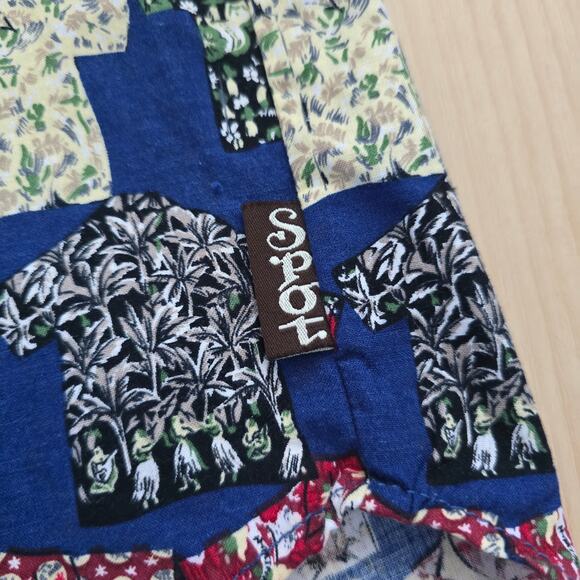 Vintage Spot Mens Long Sleeve Hawaiian Shirt Blue Size L Allover Shirt Print - Picture 4 of 8